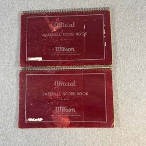 Vintage 2-Pack Wilson Official Baseball Score Book No. E5317